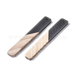 Gros pendentifs en résine et bois&nbsp;LS-X-RESI-T035-19-A01