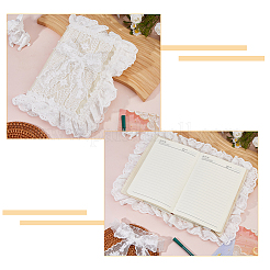 Couvertures de livres en dentelle de polyester&nbsp;OFST-WH0002-59C