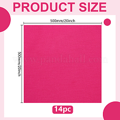 7 pièce de tissu en coton uni&nbsp;AJEW-WH0481-631A