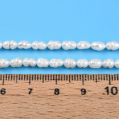 Natürliche kultivierte Süßwasserperlenperlenstränge&nbsp;LS-PEAR-N012-02N-01