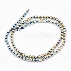 Electroplate non magnetici ematite sintetico fili di perline&nbsp;G-L486-A-19