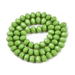 Opake einfarbige Nachahmung Jade Glasperlen Stränge&nbsp;LS-EGLA-A044-P8mm-D30