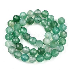 Brins de perles d'agate teintes et chauffées naturellement&nbsp;G-T141-16A-02