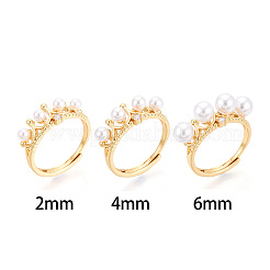 Impostazioni per anello a perno con coppa in zirconia cubica micro pavé in ottone a corona&nbsp;LS-KK-N274-09G