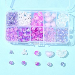 DIY-Sets zur Schmuckherstellung mit runden Acrylperlen&nbsp;DIY-FS0007-04