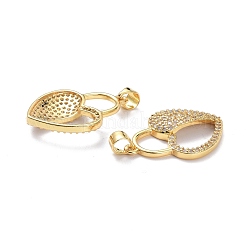 Pendentifs en laiton zircon cubique transparent&nbsp;ZIRC-L100-126G