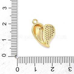 Pendentifs avec zircon cubiques à micro-pavés en laiton&nbsp;KK-C254-05B-G