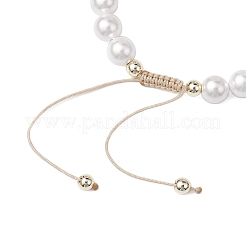 Sommer Strand Seestern synthetische Türkis & Süßwasser-Muschel geflochtene Perlen Armbänder&nbsp;BJEW-JB10427