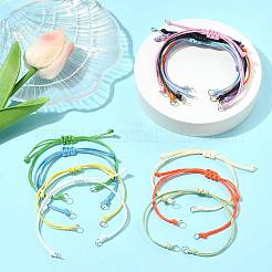24 Stück 12 Farben gewachste Polyesterschnur zum Herstellen von Armbändern&nbsp;BJEW-FS00028