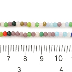 Perles de verre de jade imitation opaque&nbsp;EGLA-P062-02B