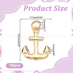 Ciondoli in ottone da 16 pz&nbsp;KK-HY0004-46