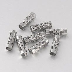Anlaufgeschützte Säule 316 chirurgischer Edelstahl Hohlrohrperlen&nbsp;STAS-M255-01