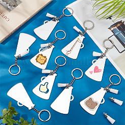 Kit per la creazione di portachiavi in bianco fai da te&nbsp;DIY-PH0020-79A