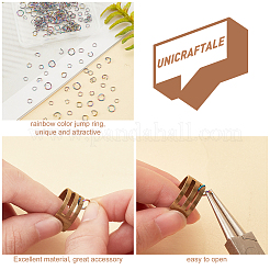 200 pieza de 4 anillos de salto abiertos de acero inoxidable 304 de estilo&nbsp;STAS-UN0032-20