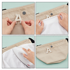 26 Stück selbstklebende Kleidungsflicken aus ABS-Kunstperlen&nbsp;DIY-PH0009-14