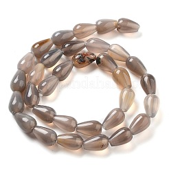 Fili di perle agata grigio naturale &nbsp;G-B106-A13-02