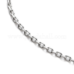 Colliers à chaîne réglable en acier inoxydable 304&nbsp;NJEW-K270-03P