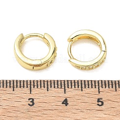 Pendientes de aro de circonio cúbico de micro pave de latón&nbsp;KK-CBA98BA-10G