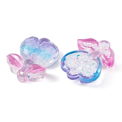Cabochon decoden di fiori in resina epossidica trasparente&nbsp;CRES-M034-01D