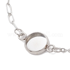 Herstellung von Satellitenkettenarmbändern aus Büroklammerketten aus Edelstahl 304&nbsp;BJEW-JB13070-02