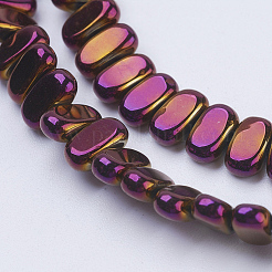 Chapelets de perles en hématite synthétique sans magnétiques&nbsp;G-J382-4x8x2mm-A05