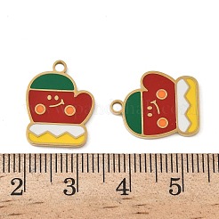 Weihnachten 304 Edelstahl Emaille Anhänger&nbsp;STAS-Z093-08Y-G
