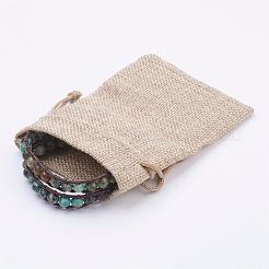 Zwei Schleifen natürliche afrikanische Türkis (Jaspis) Wickelarmbänder&nbsp;BJEW-JB03285-02