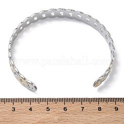 Manschettenarmreifen aus 304 Edelstahl&nbsp;BJEW-A160-03PG