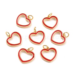 Ciondoli in vero smalto in ottone placcato oro 18k&nbsp;KK-Z020-01
