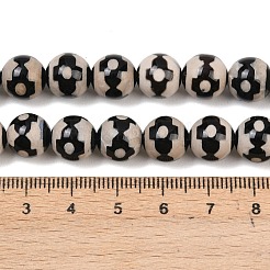 Tibetischen Stil dzi Perlen Stränge&nbsp;G-G328-A06-10mm