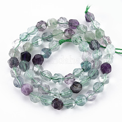 Natürlichen Fluorit Perlen Stränge&nbsp;X-G-S376-001A