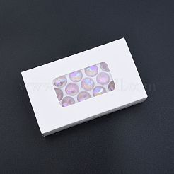 Facettierte Glasanhänger mit spitzer Rückseite&nbsp;EGLA-N006-047