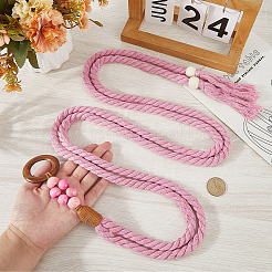 Ceinture à pompon en coton tissé à la main pour femme&nbsp;AJEW-CP0010-25A