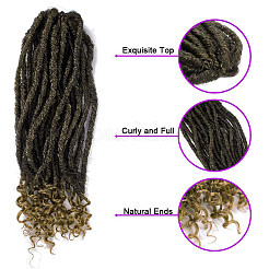 Lockige Faux Locs häkeln Haare&nbsp;LS-OHAR-G005-12C