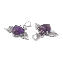 Pendentifs en améthyste naturelle&nbsp;G-P492-02P-03