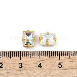 Strasse aus Messing und Glas zum Aufnähen&nbsp;RGLA-U001-06G