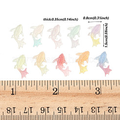 100 Stück leuchtende transparente Decoden-Cabochons aus Kunstharz.&nbsp;RESI-FP0001-44