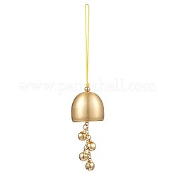 Decorazioni pendenti in ottone con campanella di natale&nbsp;HJEW-TA00316