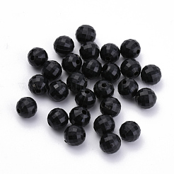 Perline acrilico opaco&nbsp;SACR-S300-01B-6mm