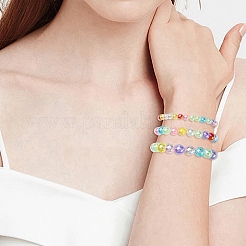 640pcs 8 Farben transparente Acrylperlen&nbsp;MACR-YW0003-23A