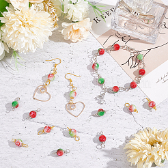 100 Stück 2 Farben sprühlackierte Harz-Verbinder-Charms&nbsp;FIND-AR0003-09