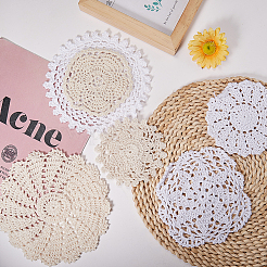 Gewebte Häkeluntersetzer Tischsets&nbsp;DIY-GF0001-15