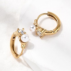 Boucles d'oreilles créoles rondes en acier inoxydable 304&nbsp;EJEW-H172-01G