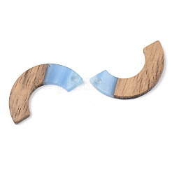 Pendentifs en résine opaque et bois de noyer&nbsp;RESI-S389-007A-C
