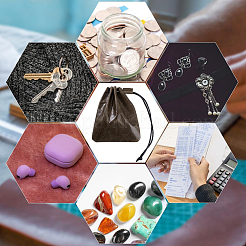2 pochette de rangement pour bijoux et cosmétiques en cuir de vachette&nbsp;ABAG-BBC0001-37