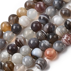 Natur Botswana Achat Perlen Stränge&nbsp;G-H334-A01-02