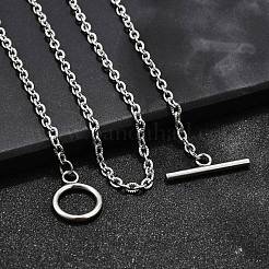 Collares de cadena de cable de acero inoxidable 304 resistentes al deslustre&nbsp;NJEW-JN01471