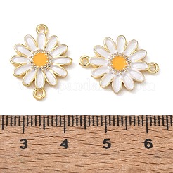 Ciondoli connettore in ottone con micro pavé di zirconi chiari&nbsp;CU-CBA280C-11G-01