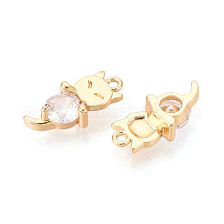 Pendenti in ottone con zirconi cubici&nbsp;KK-T071-43G