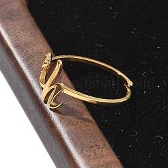 Anillos de puño de acero inoxidable 304 para mujer&nbsp;RJEW-D285-01G-H